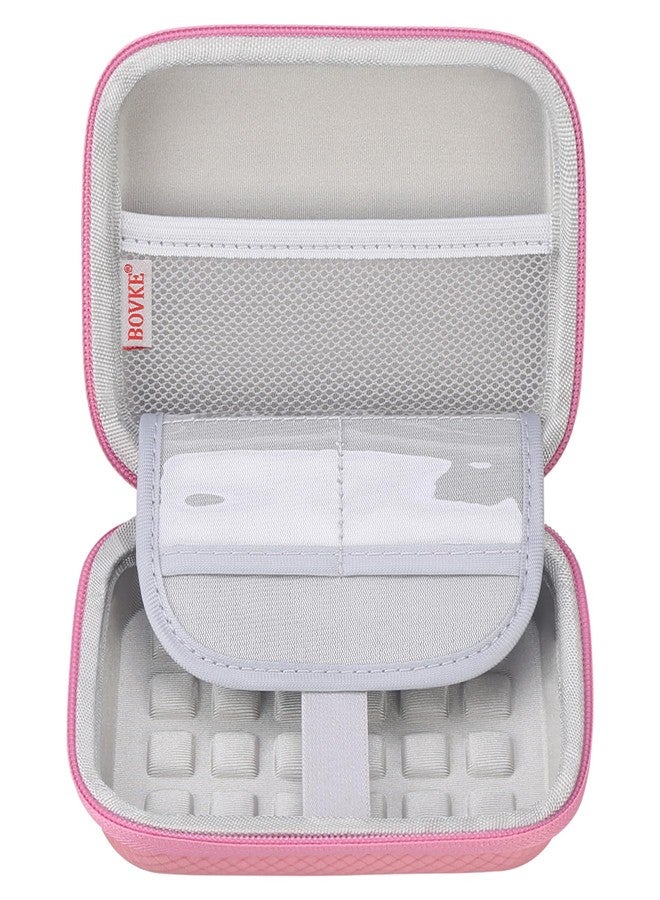 BOVKE Carrying Case, With Extra Mesh Pocket, Pink